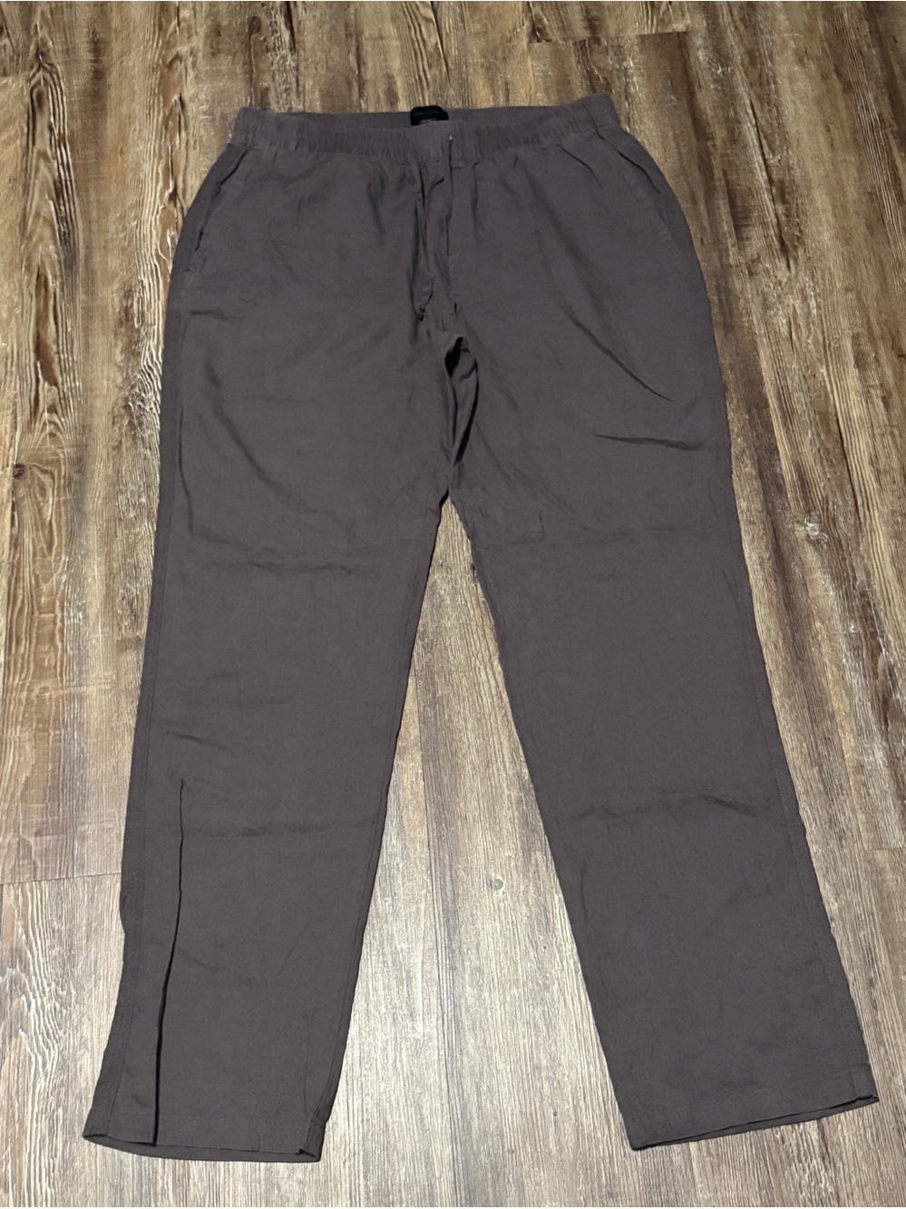 Magaschoni Linen Blend Pull On Pants Men's Medium Stretchy Designer Loungewear